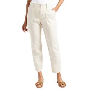 Anthropologie Sanctuary Natural Linen Pants White/Ivory Women's Size 34 NWOT